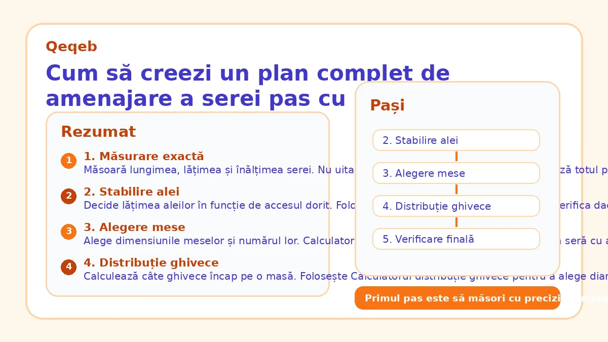 Cum să creezi un plan complet de amenajare a serei pas cu pas