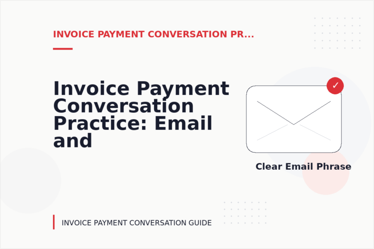 Invoice Payment Conversation Practice: Email and Message Examples